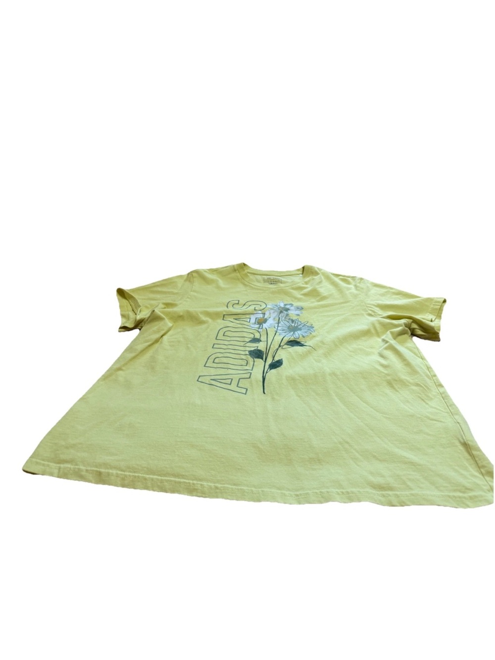 Adidas Women’s Regular Fit Yellow Short Sleeve Shirt! 2XL